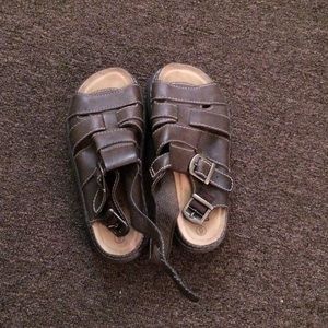 Vintage Brown Platform Sandals Faded Glory